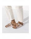 BIRKENSTOCK ARIZONA SOFT FOOTBED METALLIC COPPER ARIZONA BAKIR TERLİK