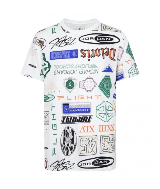 NIKE JORDAN JDB MJ ESS AOP SS TEE ERKEK ÇOCUK TİŞÖRT