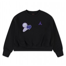 NIKE JORDAN JDG BLUE JEANS & BLING FLC CRE KIZ ÇOCUK SWEATSHİRT 45F195