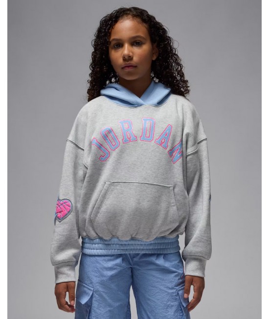 NIKE JORDAN JDG BLUE JEANS & BLING PO HOODY KIZ ÇOCUK SWEATSHİRT 45F193