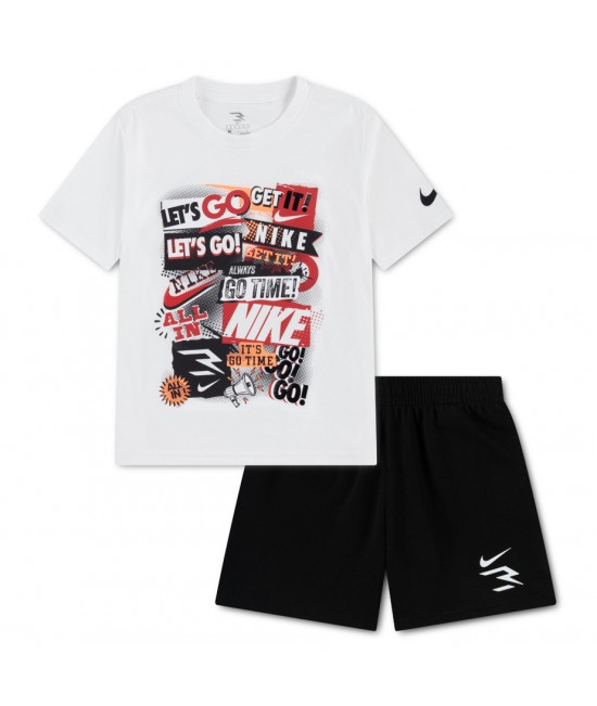 NIKE RWB COLLAGE TEE TERRY SHORT SET ERKEK ÇOCUK TİŞÖRT-ŞORT TAKIM 8Q1426
